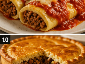 Torta salgada de carne moída